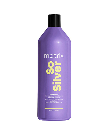 Matrix Total Results Color Obsessed So Silver Conditioner -  Кондиционер для направленного питания хрупких участков и сухих волос блонд 1000 мл - hairs-russia.ru